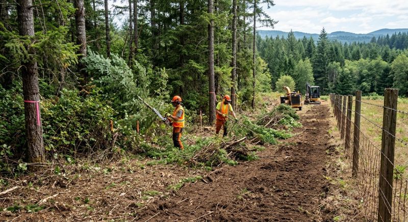 Bushes Clearing in Gwinnett County, GA